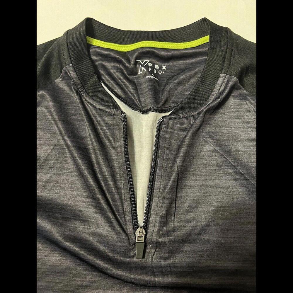 Pbx Pro Men’s Large 1/4 Zip Short Sleeve Tshirt Black - Picture 3 of 12